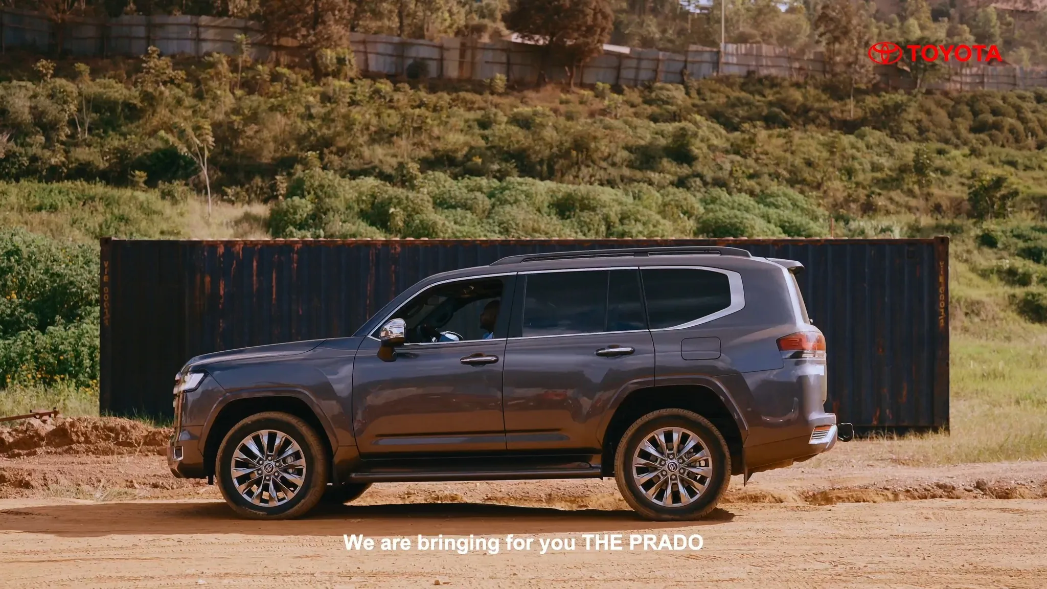 A Toyota Land Cruiser 300 in Rwanda