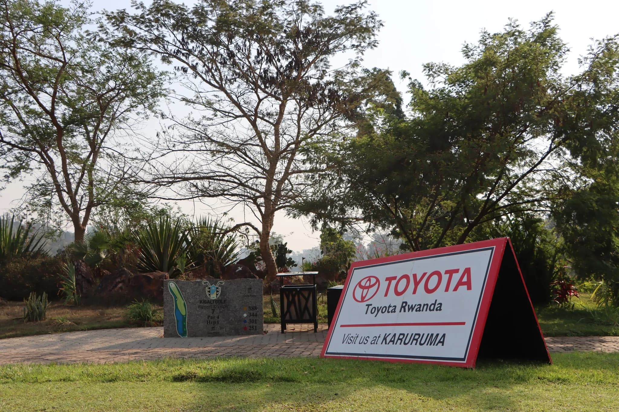 Toyota Rwanda signage at Karuruma